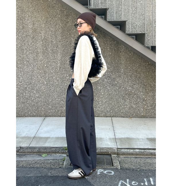 Ungrid「カットオフデザインラフタックパンツ」|その他|