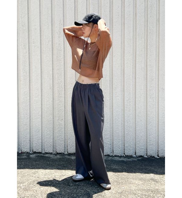 Ungrid「カットオフデザインラフタックパンツ」|その他|