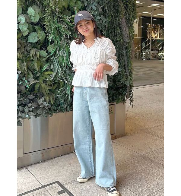 Ungrid「カットワークレースコンビブラウス」|シャツ・ブラウス|