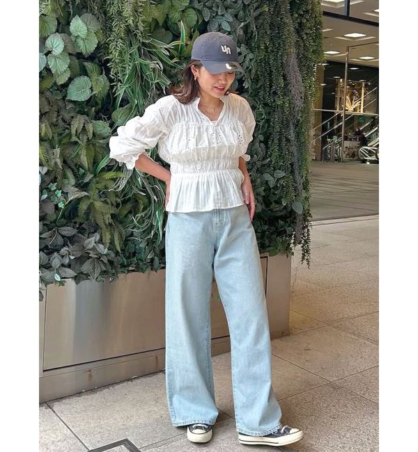 Ungrid「カットワークレースコンビブラウス」|シャツ・ブラウス|