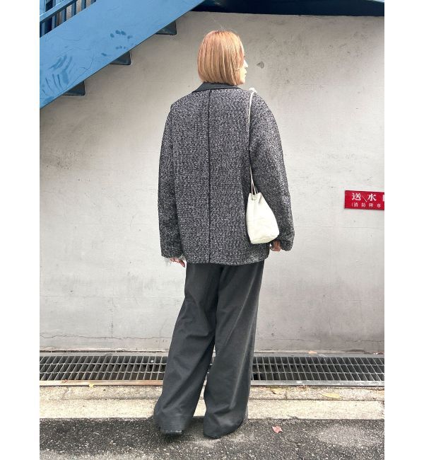 Ungrid「ジップデザインツイードブルゾン」|ブルゾン・スタジャン|