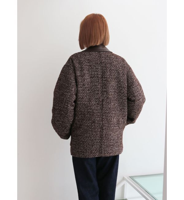 Ungrid「ジップデザインツイードブルゾン」|ブルゾン・スタジャン|