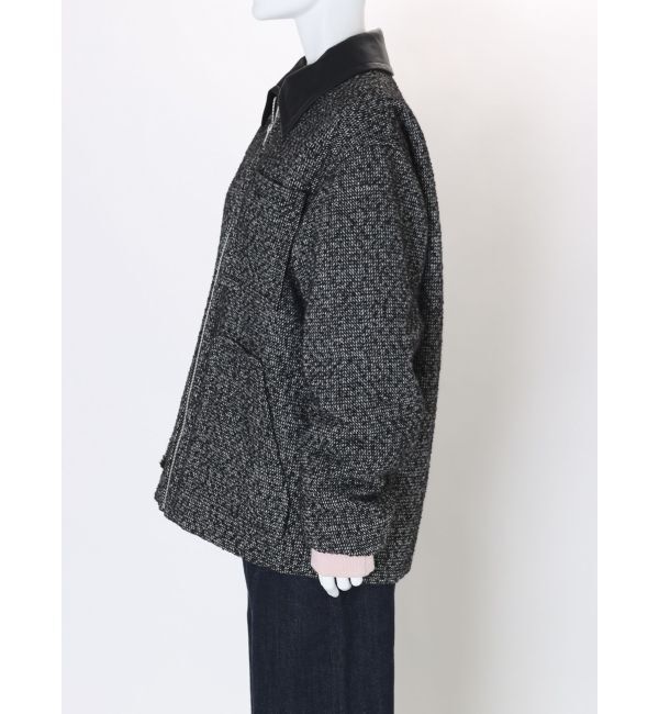 Ungrid「ジップデザインツイードブルゾン」|ブルゾン・スタジャン|