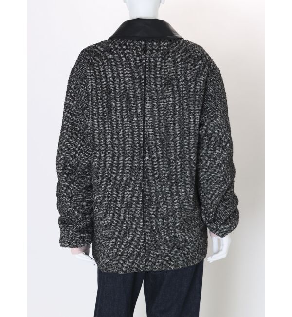 Ungrid「ジップデザインツイードブルゾン」|ブルゾン・スタジャン|