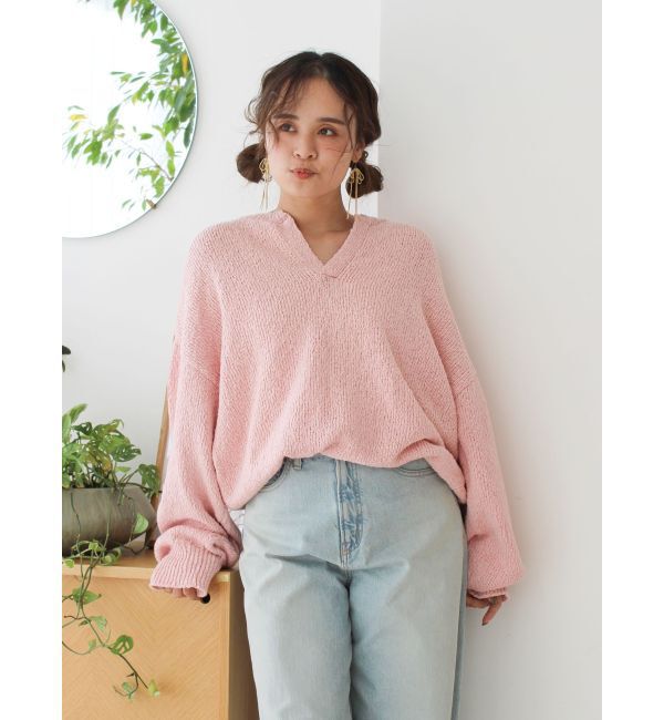 Ungrid「リボンモチーフチェーンピアス」|ピアス|