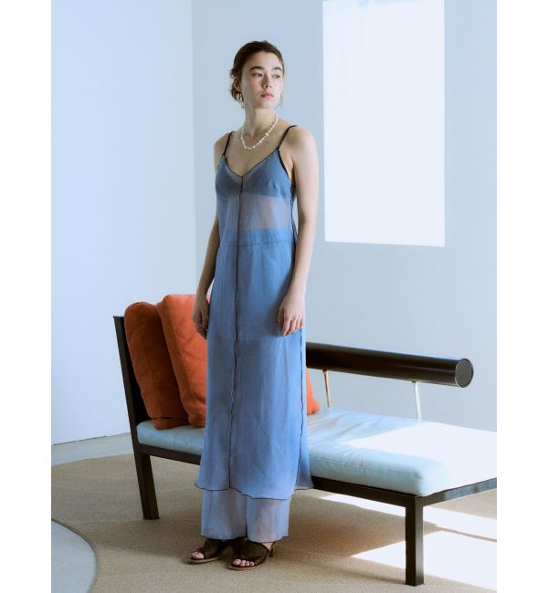 Ungrid「カラーパイピングシアーパンツ」|その他|ブルー