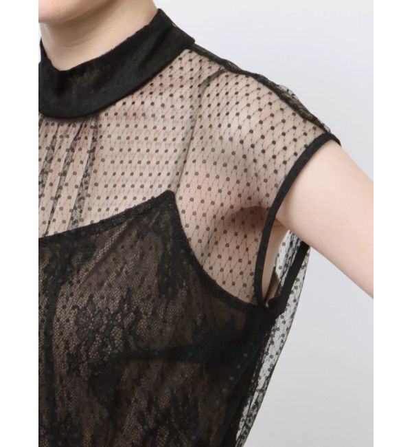 LAGUNAMOON「LADYチュールレースドッキングコンビネゾン」|ドレス|