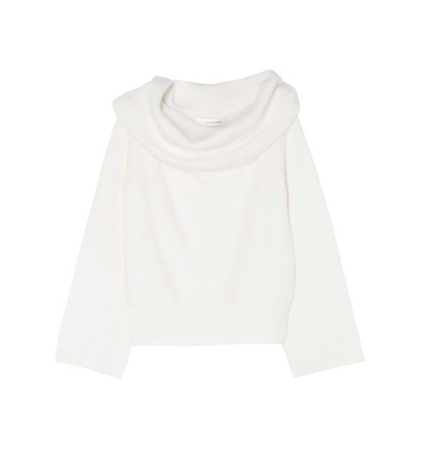 LAGUNAMOON「オフショルフレアスリーブニットプルオーバー」|ニット・セーター|