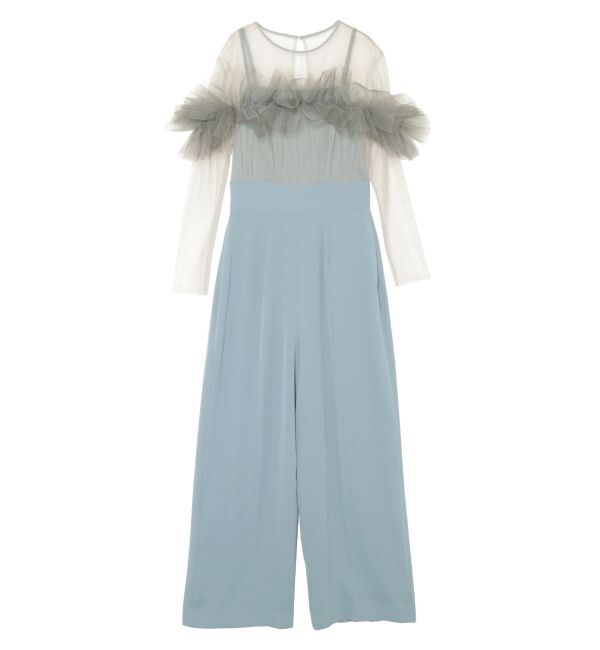 LAGUNAMOON「LADYフリルオフショルコンビネゾン」|ドレス|