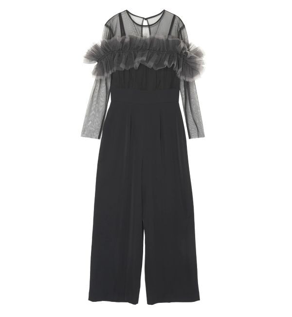 LAGUNAMOON「LADYフリルオフショルコンビネゾン」|ドレス|