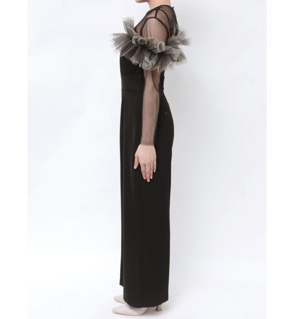 LAGUNAMOON「LADYフリルオフショルコンビネゾン」|ドレス|