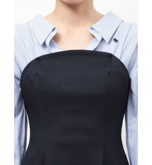 LAGUNAMOON「【POLO BCSコラボ】シャツドッキングワンピース」|ワンピース|