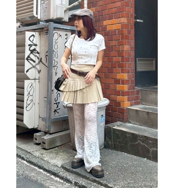 EVRIS「エンブロイダリーショートTシャツ」|Tシャツ・カットソー|