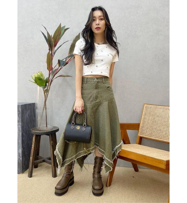 EVRIS「エンブロイダリーショートTシャツ」|Tシャツ・カットソー|