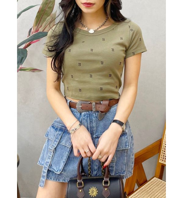 EVRIS「エンブロイダリーショートTシャツ」|Tシャツ・カットソー|