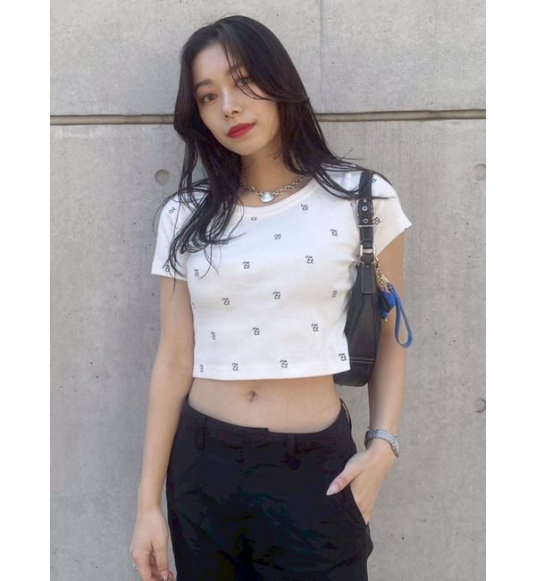 EVRIS「エンブロイダリーショートTシャツ」|Tシャツ・カットソー|