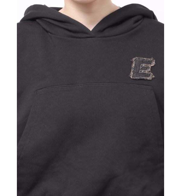 EVRIS「デニムワンポイントバルーンショートフーディ【セットアップ着用可能】」|パーカー|