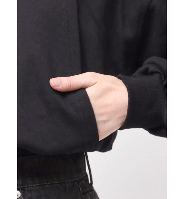 EVRIS「デニムワンポイントバルーンショートフーディ【セットアップ着用可能】」|パーカー|