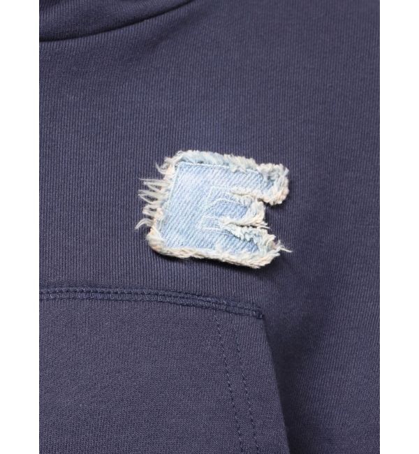 EVRIS「デニムワンポイントバルーンショートフーディ【セットアップ着用可能】」|パーカー|