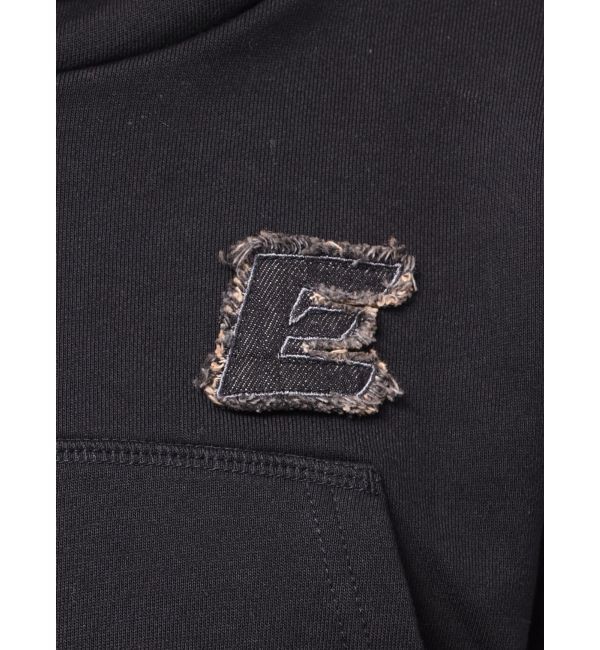 EVRIS「デニムワンポイントバルーンショートフーディ【セットアップ着用可能】」|パーカー|