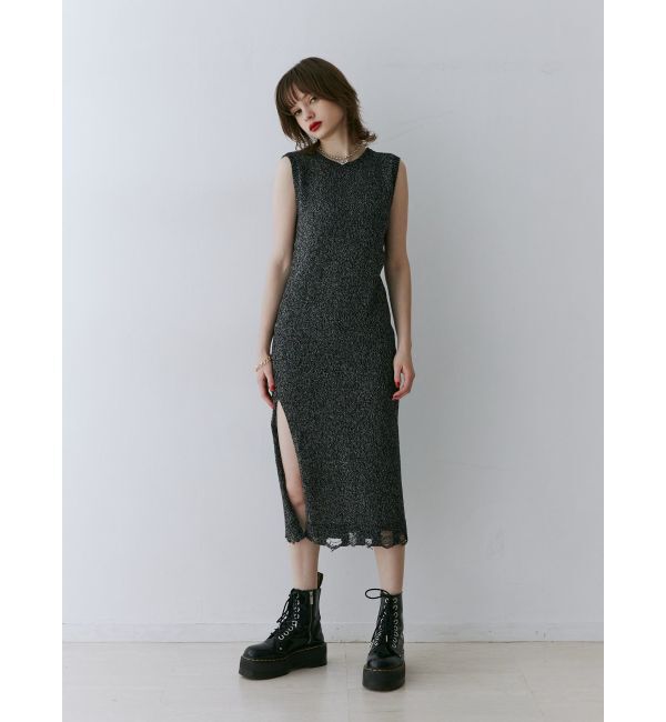 jouetie「バックオープンサマーニットワンピース」|ワンピース|