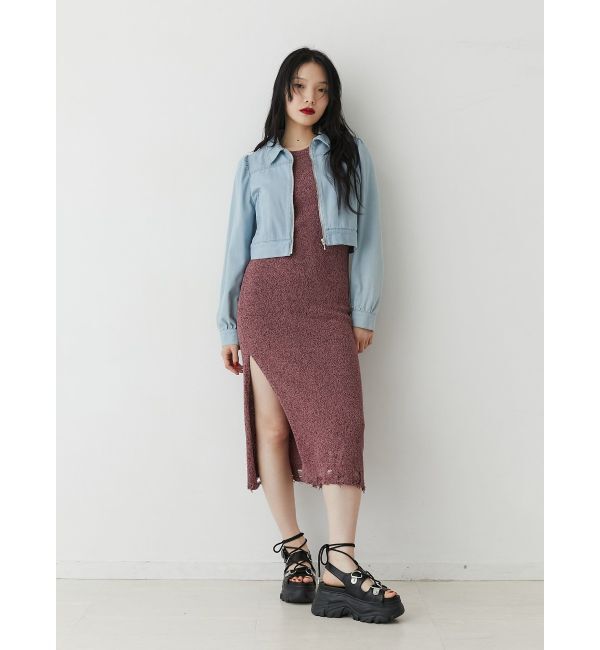 jouetie「バックオープンサマーニットワンピース」|ワンピース|