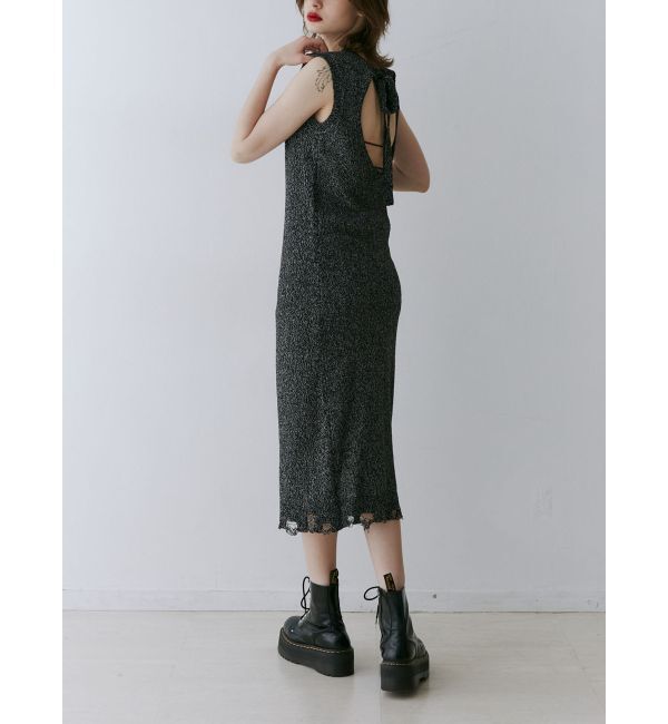 jouetie「バックオープンサマーニットワンピース」|ワンピース|ブラック