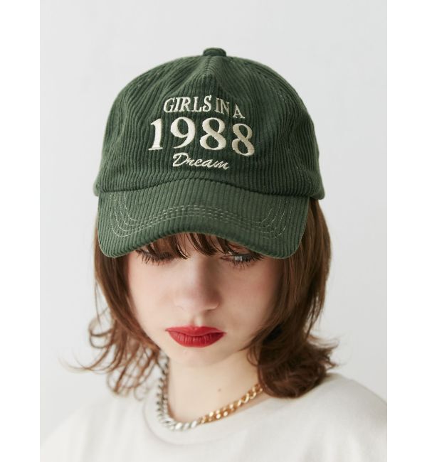 jouetie「コーデュロイロゴキャップ」|キャップ・キャスケット|