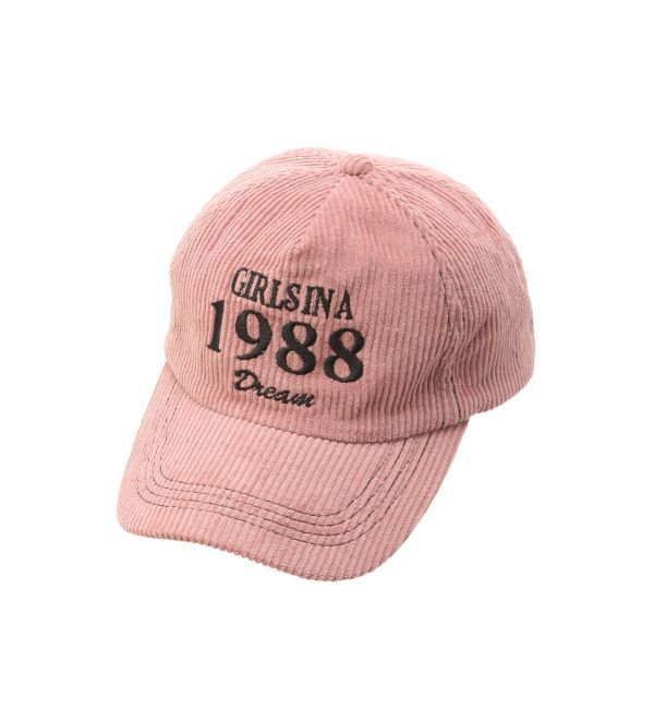 jouetie「コーデュロイロゴキャップ」|キャップ・キャスケット|