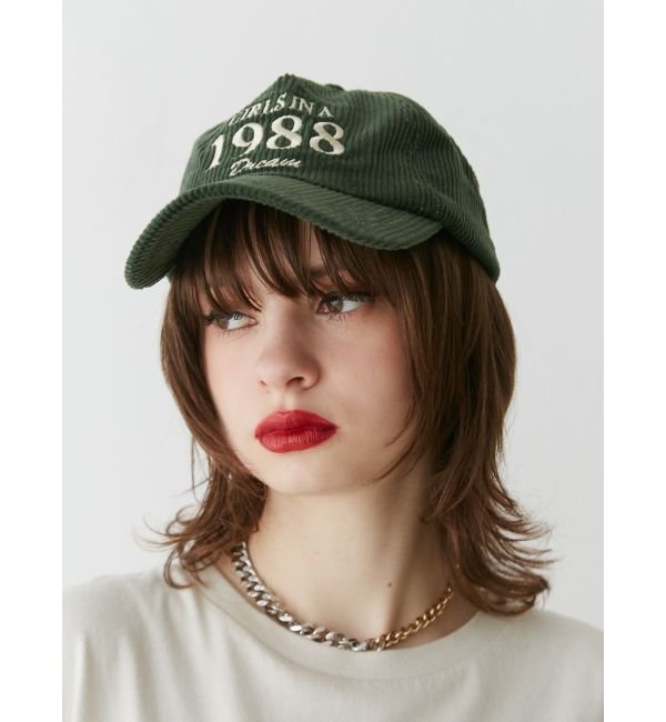 jouetie「コーデュロイロゴキャップ」|キャップ・キャスケット|