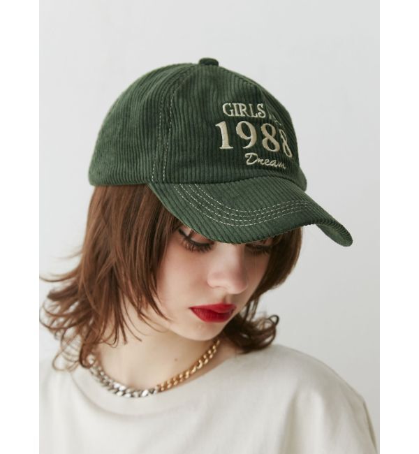 jouetie「コーデュロイロゴキャップ」|キャップ・キャスケット|