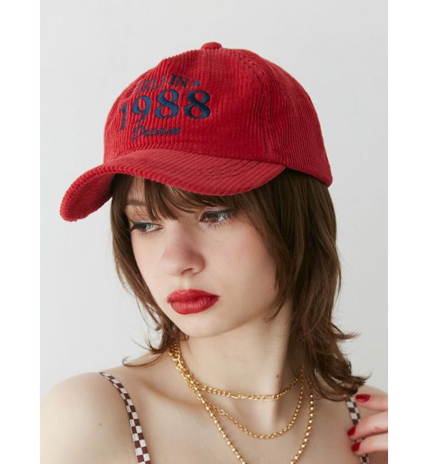 jouetie「コーデュロイロゴキャップ」|キャップ・キャスケット|