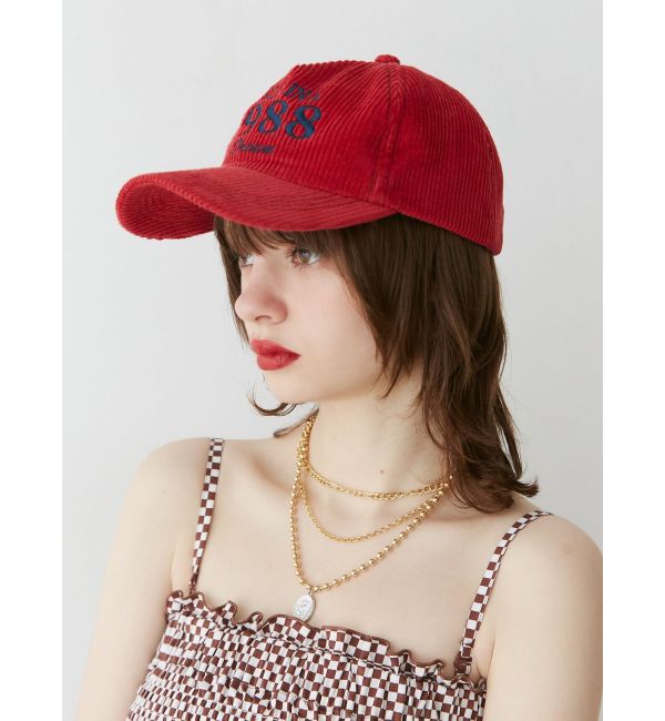 jouetie「コーデュロイロゴキャップ」|キャップ・キャスケット|