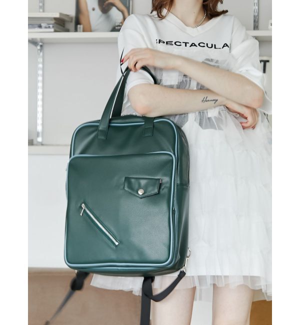 jouetie「パイピングレザーバックパック」|リュック|