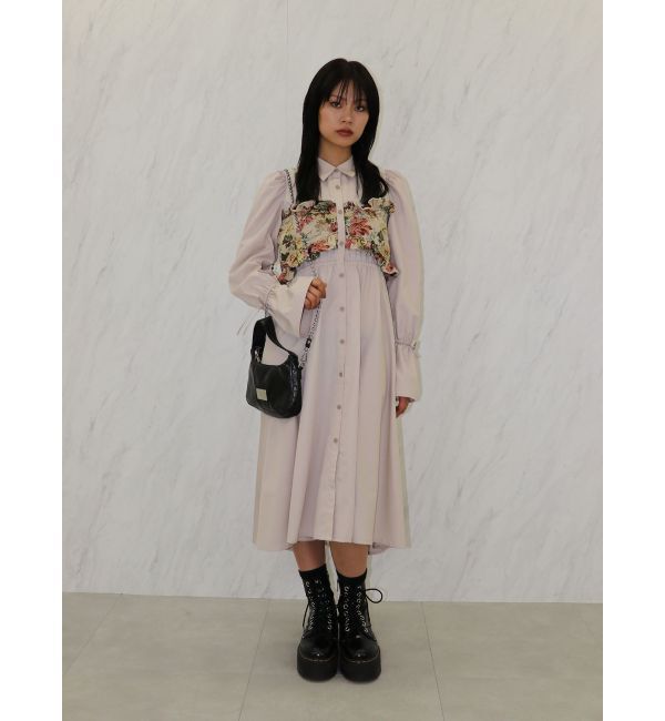 jouetie「ゴブランビスチェシャツワンピース」|ワンピース|