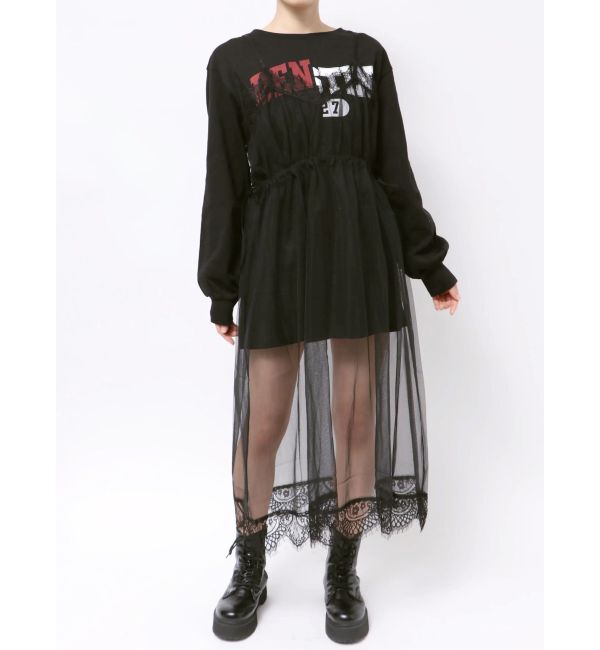 jouetie「チュールレイヤードロングワンピース」|ワンピース|