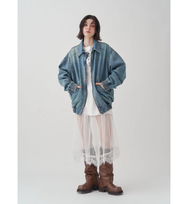 jouetie「チュールレイヤードロングワンピース」|ワンピース|