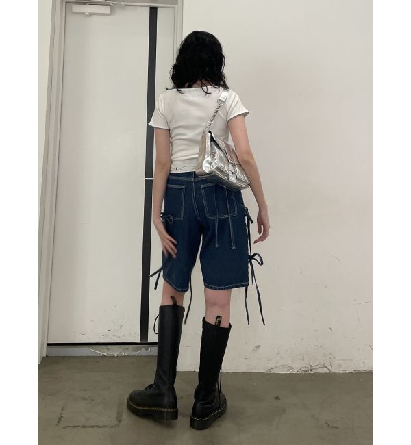 jouetie「クロスレースドッキングTシャツ」|Tシャツ・カットソー|