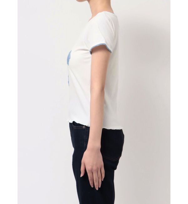 jouetie「クロスレースドッキングTシャツ」|Tシャツ・カットソー|