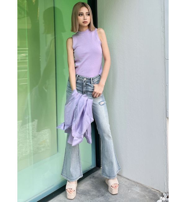 GYDA「3WAYショルダーOPENシアードッキングシャツ」|シャツ・ブラウス|