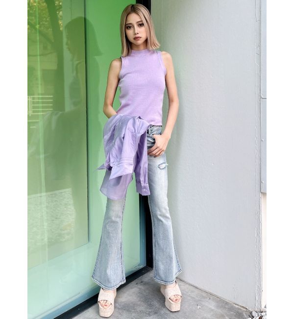 GYDA「3WAYショルダーOPENシアードッキングシャツ」|シャツ・ブラウス|