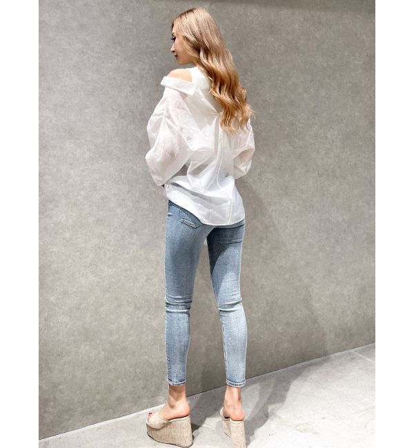 GYDA「3WAYショルダーOPENシアードッキングシャツ」|シャツ・ブラウス|