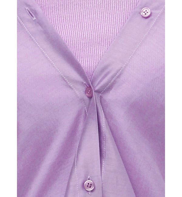 GYDA「3WAYショルダーOPENシアードッキングシャツ」|シャツ・ブラウス|