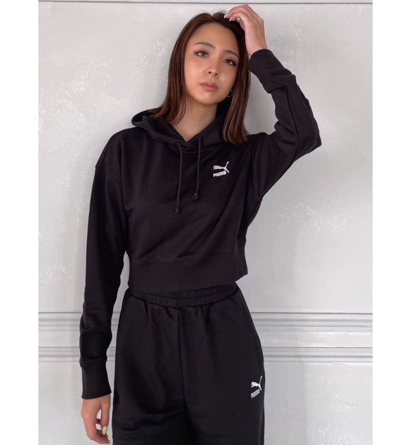 GYDA「PUMA CLASSICSクロップドフーディTR」|パーカー|
