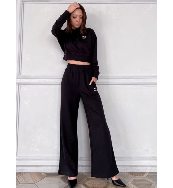 GYDA「PUMA CLASSICSクロップドフーディTR」|パーカー|