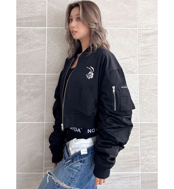 GYDA「NO COFFEE NO GYDAショートMA1」|ブルゾン・スタジャン|