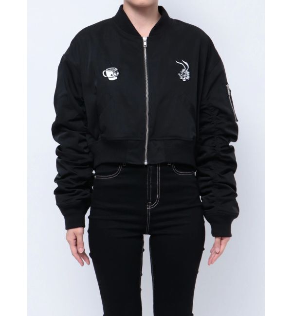 GYDA「NO COFFEE NO GYDAショートMA1」|ブルゾン・スタジャン|