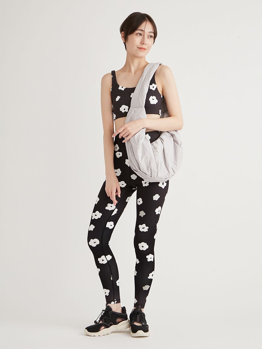 emmi yoga「カモミール柄レギンス」|スカート|