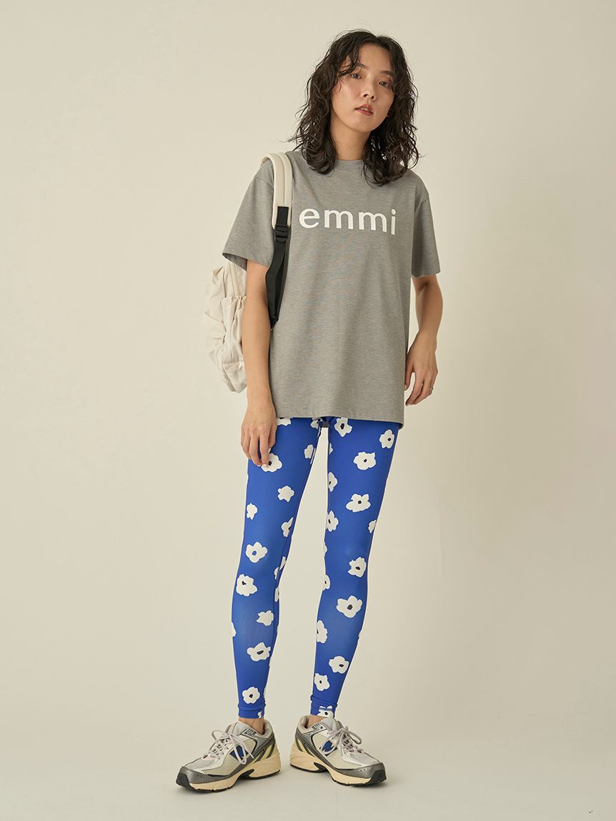 emmi yoga「カモミール柄レギンス」|スカート|