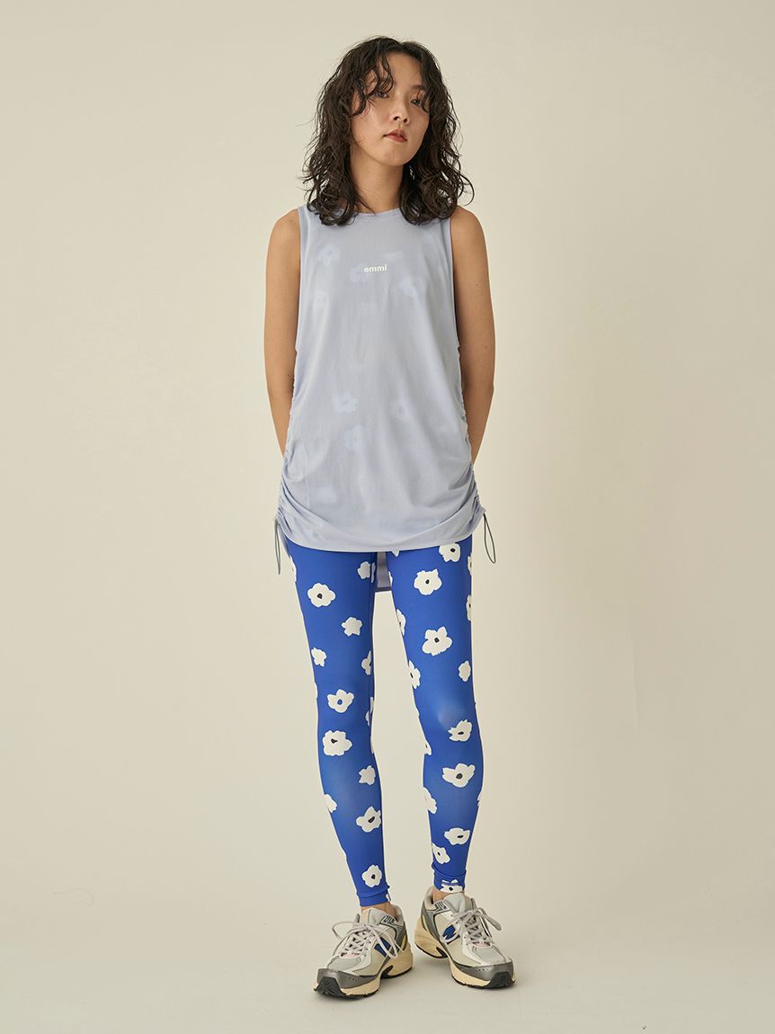 emmi yoga「カモミール柄レギンス」|スカート|